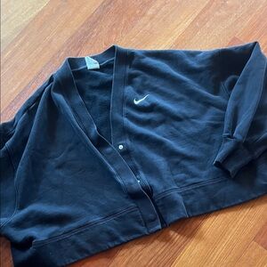 Nike Black Button-Up Cardigan